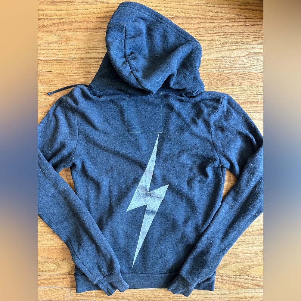 Aviator Nation Black Full Zip Hoodie Jacket XS